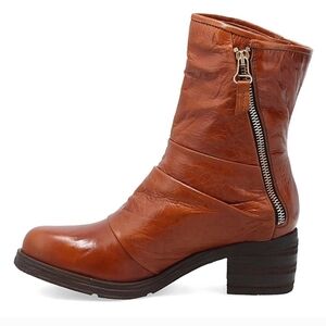 Brown Leather Ankle Boots